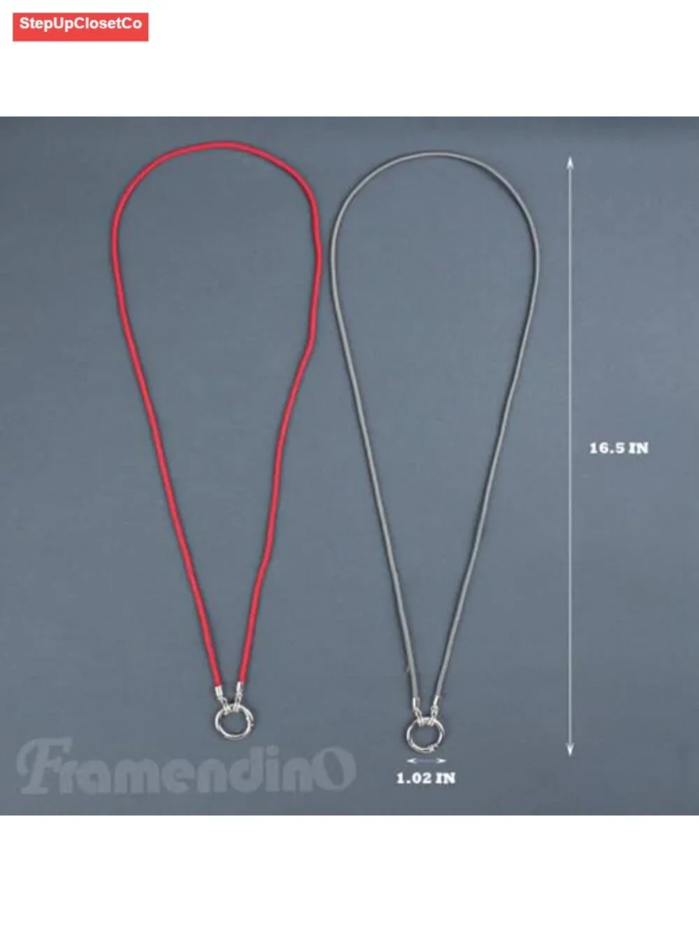 Eyeglass Holder Necklace Ring Glasses Strap Chain Stainless Steel Loop
